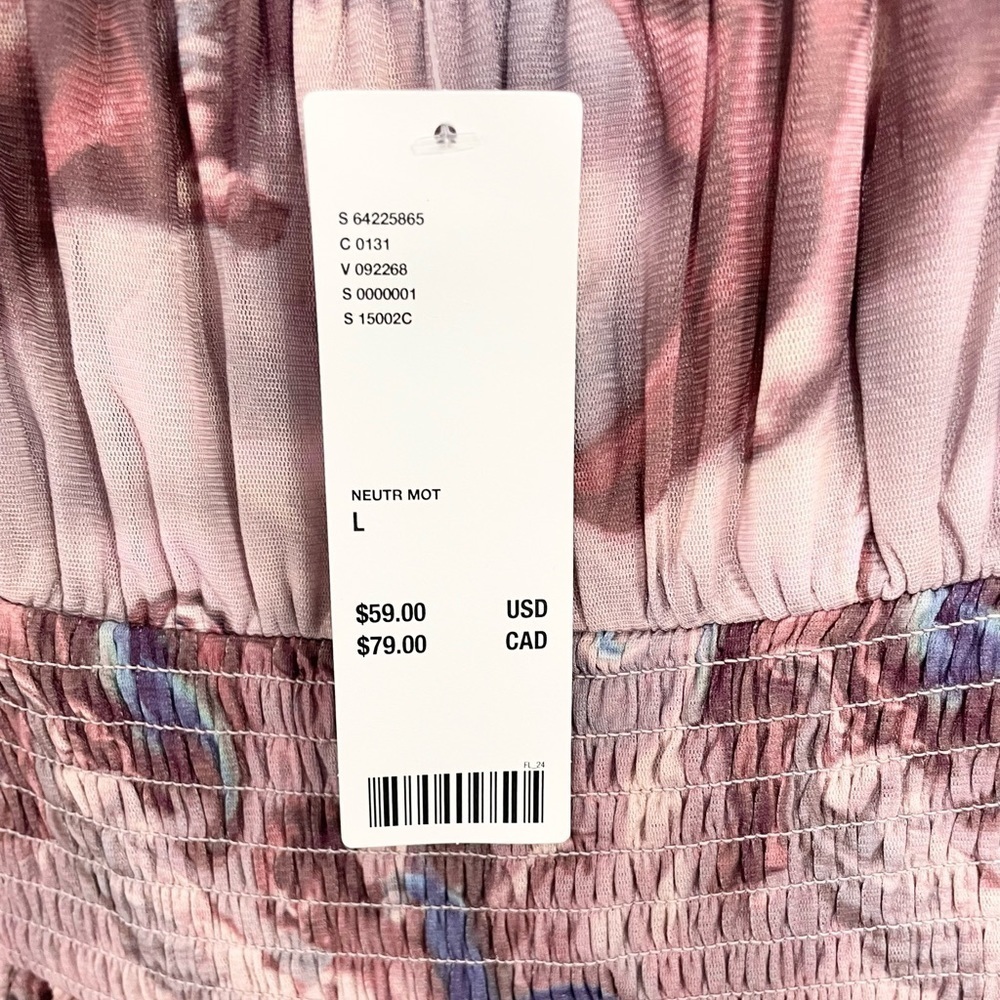 Urban Outfitters Rosie Mesh Romper Renaissance Print NWT - Picture 11 of 15